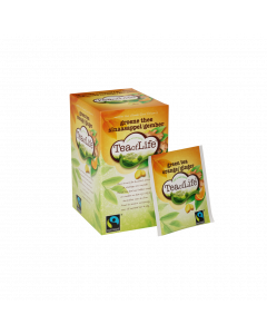 Tea of Life Groene thee sinaasappel/gember, Fairtrade 1,75gr 